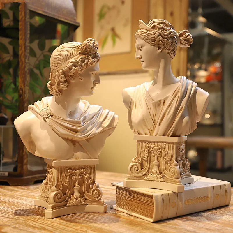 30cm Apollo Bust Statue Adelos Greek Mythology Resin Craftwork Office Hotel Living Room Decoration Gift
30cm Apollo Bust Statue Adelos Greek Mythology Resin Craftwork Office Hotel Living Room Decoration Gift