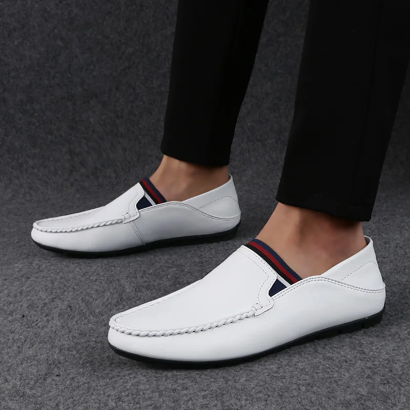 Genuine Leather Cow Loafers Male 2021 New Fashion Men's Shoes Casual White Black Slip On Shoe Man Driving Shoes For Men Big Size
Genuine Leather Cow Loafers Male 2021 New Fashion Men's Shoes Casual White Black Slip On Shoe Man Driving Shoes For Men Big Size
