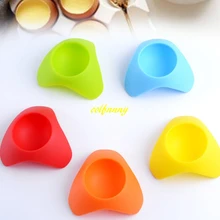 1000pcs/lot Fast shipping Single Egg Seat Colorful Creative Silicone Egg Cup Holder Resting Eggs Frame Seat