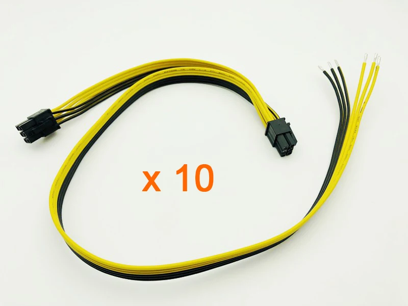 10 шт. 50 + 20 см двойной 6pin кабель питания для DELL2950 1470 серий серверный кабель питания Кабели видеокарты источник питания для BTC Mining
10 шт. 50 + 20 см двойной 6pin кабель питания для DELL2950 1470 серий серверный кабель питания Кабели видеокарты источник питания для BTC Mining