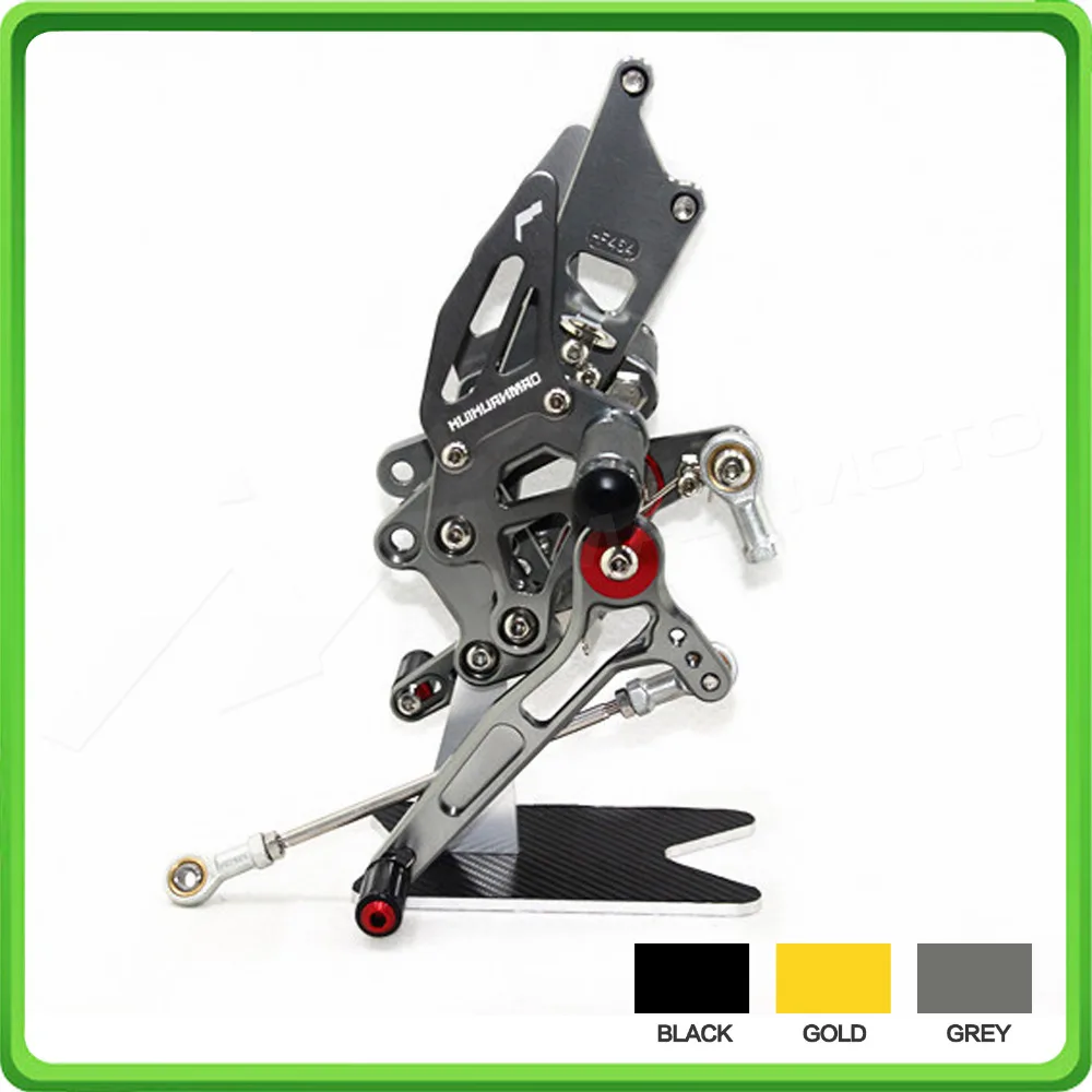 Motorcycle Adjustable Rearsets Rear set sets Foot Rest Pegs Pedal For Kawasaki Ninja 250R / EX250 2008 2009 2010 2011 2012 Gray
Motorcycle Adjustable Rearsets Rear set sets Foot Rest Pegs Pedal For Kawasaki Ninja 250R / EX250 2008 2009 2010 2011 2012 Gray