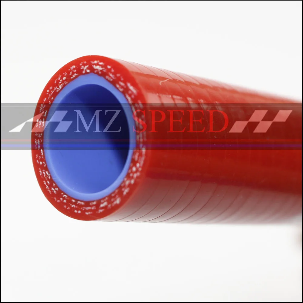 18 мм 3-слойный полиэфир 1 метр силиконовый прямой шланг синяя красная силиконовая