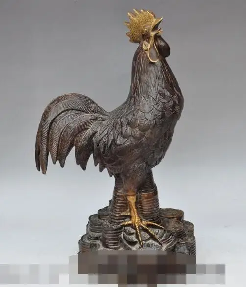Free shipping S00352 21"china bronze gilt wealth money coin ingot animal chicken rooster lucky statue
Free shipping S00352 21"china bronze gilt wealth money coin ingot animal chicken rooster lucky statue