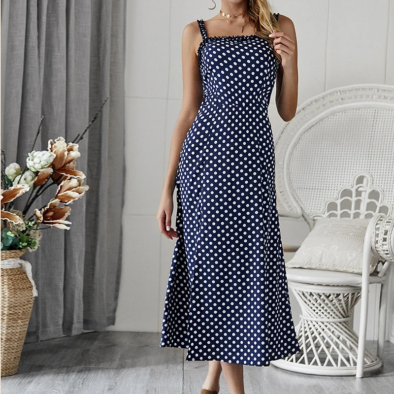 Polka Dot Off Shoulder Sexy Casual Dress New Style Pinted Women Dress Straight Fashion Summer Long Dress
Polka Dot Off Shoulder Sexy Casual Dress New Style Pinted Women Dress Straight Fashion Summer Long Dress