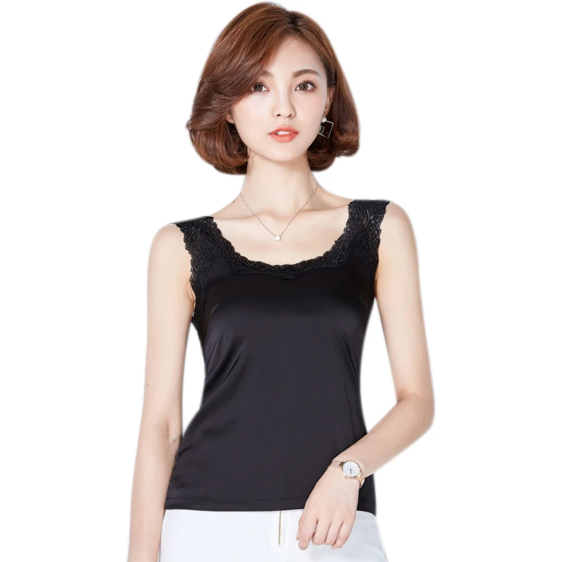 Lace Tank Tops 2022 Silk Women Shirt Casual Camis Sleeveless Blusa Summer Crop Top Clothes Feminina Black Gray Beige Sexy Vest
Lace Tank Tops 2022 Silk Women Shirt Casual Camis Sleeveless Blusa Summer Crop Top Clothes Feminina Black Gray Beige Sexy Vest