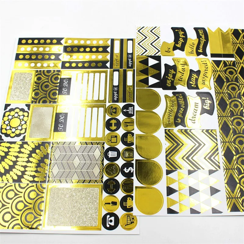 Foil Gold Vintage Planner Stickers Set for Scrapbooking Happy Planner/Card Making/Journaling Project
Foil Gold Vintage Planner Stickers Set for Scrapbooking Happy Planner/Card Making/Journaling Project