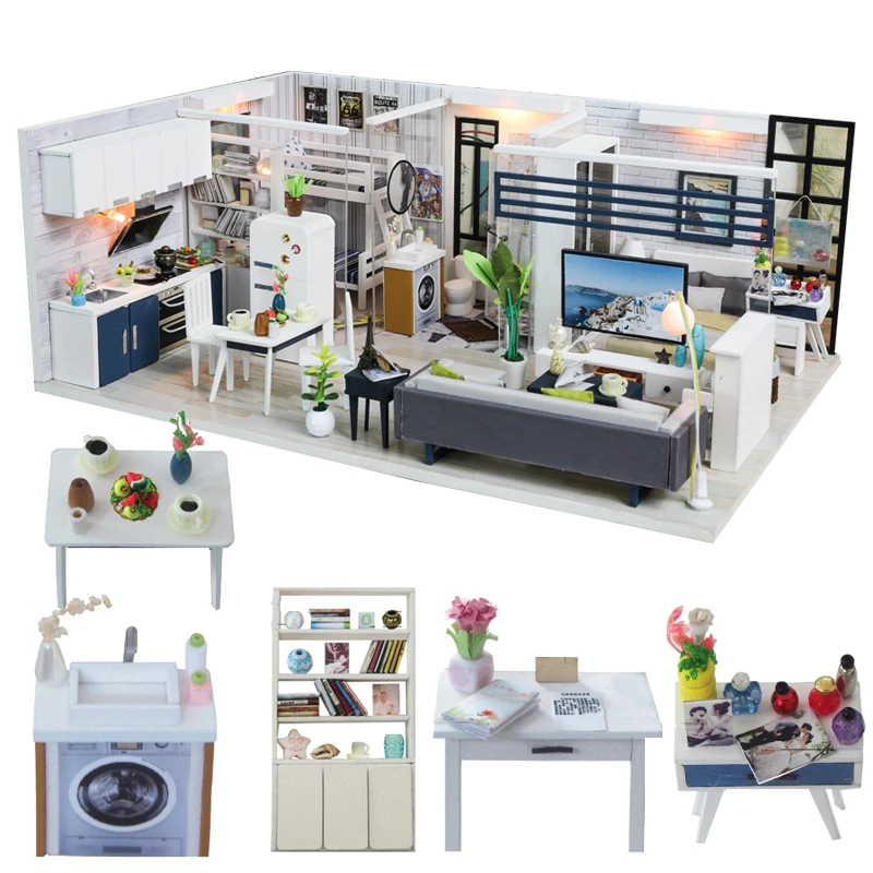 Cutebee Doll House Furniture Miniature Dollhouse DIY Miniature House Room Box Theatre Toys for Children Casa De Boneca J18
Cutebee Doll House Furniture Miniature Dollhouse DIY Miniature House Room Box Theatre Toys for Children Casa De Boneca J18