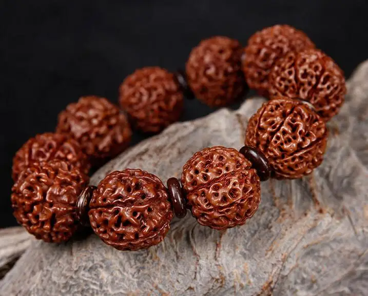 20 мм юбка структурой шести лепестков Rudraksha семена Бодхи Тибетский Буддизм
