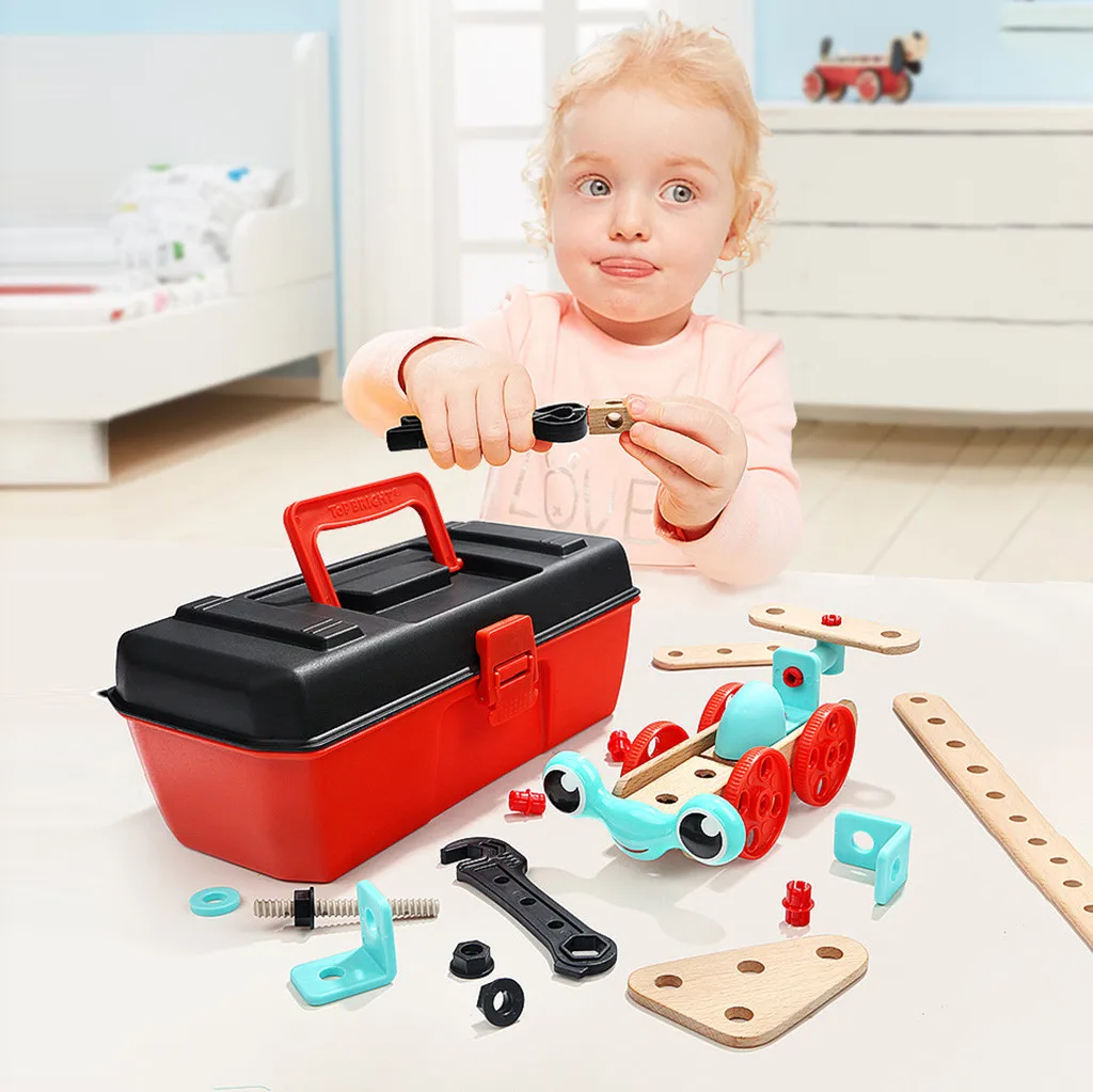 Children's Puzzle Game Garden Toolbox Disassembly Scraw Nut Toy Car Plastic Baby Car Repair Simulation Tools Box Toys Kids Gift
Children's Puzzle Game Garden Toolbox Disassembly Scraw Nut Toy Car Plastic Baby Car Repair Simulation Tools Box Toys Kids Gift
