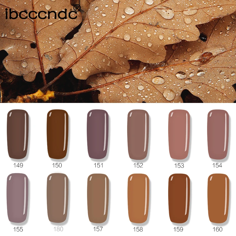 IBCCCNDC 10ml Nail Polish Lacquer Varnish UV LED Lamp Drying Long Lasting Semi Pernament Gel Nail LED UV Gel Brown Series
IBCCCNDC 10ml Nail Polish Lacquer Varnish UV LED Lamp Drying Long Lasting Semi Pernament Gel Nail LED UV Gel Brown Series
