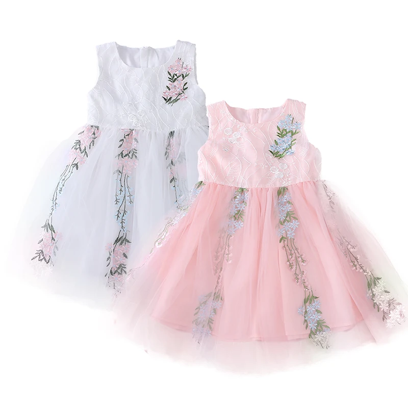 Summer Girls Dresses Flower Embroidery Children Dress Girls Sleeveless Dress Kids Cute Tutu Dress
Summer Girls Dresses Flower Embroidery Children Dress Girls Sleeveless Dress Kids Cute Tutu Dress