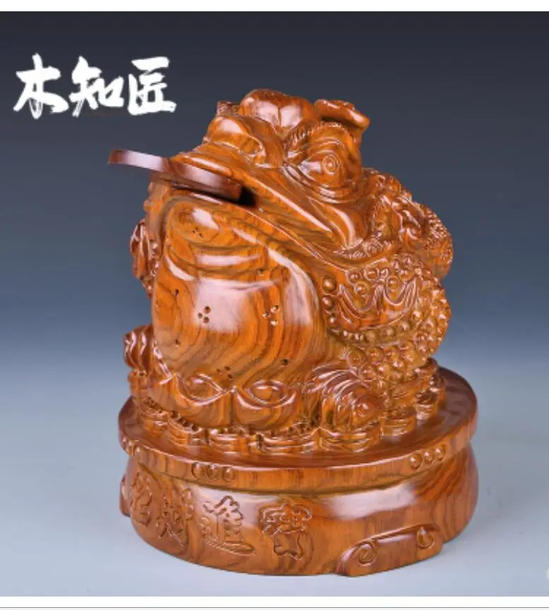 Chrysanthemum pear Gold toad furnishing pieces of real wood mahogany three-legged treasure toad shop office products opened
Chrysanthemum pear Gold toad furnishing pieces of real wood mahogany three-legged treasure toad shop office products opened