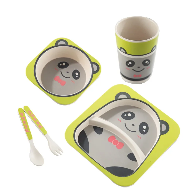 High Quality Bamboo Fiber Children's Tableware Set Creative Practical Cartoon Bowl Fork 5Pcs/Set Animal Series Tableware
High Quality Bamboo Fiber Children's Tableware Set Creative Practical Cartoon Bowl Fork 5Pcs/Set Animal Series Tableware