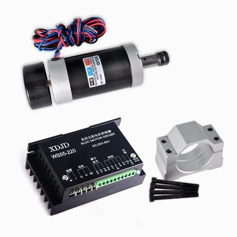 ER11 collet Brushless 500W DC Spindle CNC lathe machine kit 55MM Clamp Driver Power Supply 3.175mm cnc router tools
ER11 collet Brushless 500W DC Spindle CNC lathe machine kit 55MM Clamp Driver Power Supply 3.175mm cnc router tools