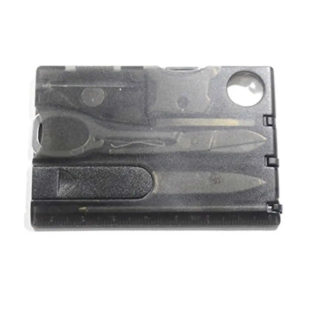 Multifunction 12 in 1 Pocket Credit Card Tool Outdoor Camping Survival Tools Business Card Knife Magnifier Red LED Light
Multifunction 12 in 1 Pocket Credit Card Tool Outdoor Camping Survival Tools Business Card Knife Magnifier Red LED Light