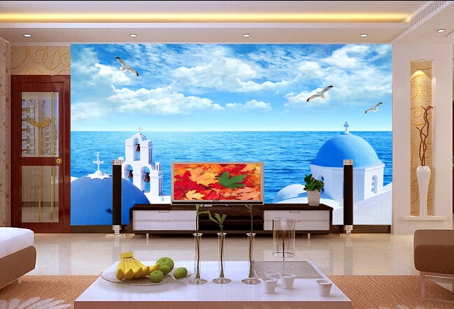 Custom landscape wallpaper, the Greek Aegean Sea murals for the living room bedroom TV background wall waterproof wallpaper
Custom landscape wallpaper, the Greek Aegean Sea murals for the living room bedroom TV background wall waterproof wallpaper