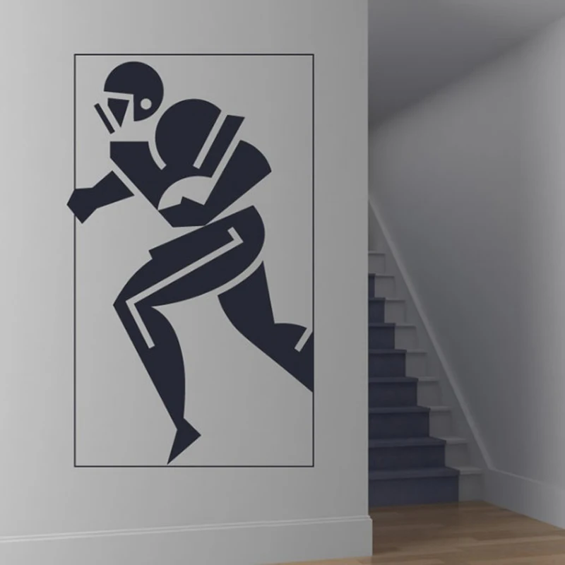 American Footballer Wall Art Sticker Decorative Vinyl Wall Decal Boys Bedroom Removable Sports Stickers Wallpaper Mural S532
American Footballer Wall Art Sticker Decorative Vinyl Wall Decal Boys Bedroom Removable Sports Stickers Wallpaper Mural S532