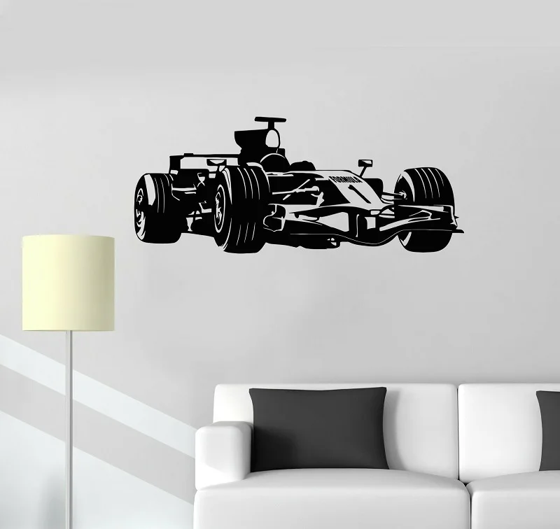 Vinyl decals Formula One racing garage decorated children's room wall stickers, racing wall decals living room decoration, QC20
Vinyl decals Formula One racing garage decorated children's room wall stickers, racing wall decals living room decoration, QC20