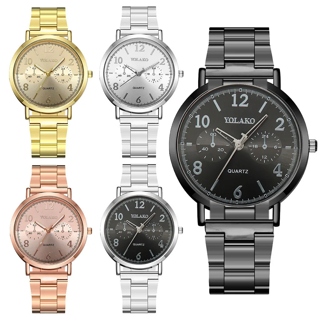 YOLAKO Top Brand Women Watches Quartz Stainless Steel Band Newv Strap Watch Mens Analog Wristwatch Clock relogio feminino #N03
YOLAKO Top Brand Women Watches Quartz Stainless Steel Band Newv Strap Watch Mens Analog Wristwatch Clock relogio feminino #N03