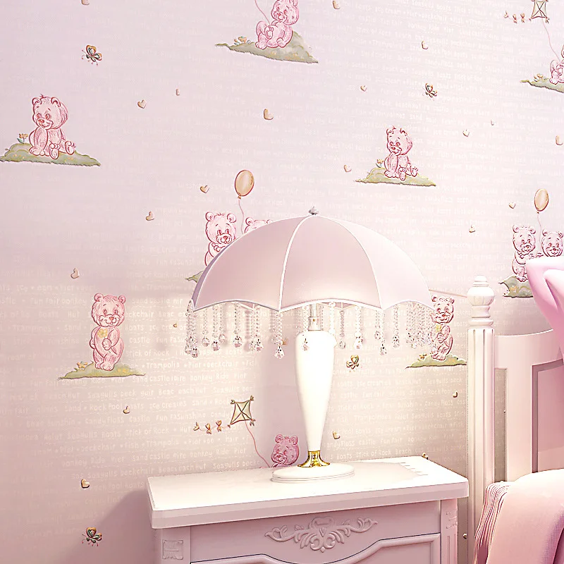 beibehang wallpaper Green cute children room wallpaper Girls' bedroom pink princess room boy cartoon bear non-woven wallpaper
beibehang wallpaper Green cute children room wallpaper Girls' bedroom pink princess room boy cartoon bear non-woven wallpaper