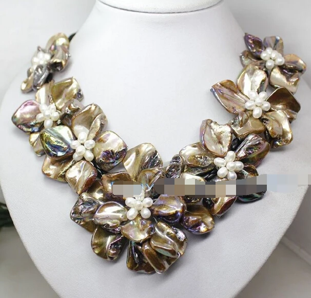 Hot selling> 18" Charm 7 flower real pearl handmade mix color mother of pearl shell necklace AAA style Fine Noble real Natur -Br
Hot selling> 18" Charm 7 flower real pearl handmade mix color mother of pearl shell necklace AAA style Fine Noble real Natur -Br