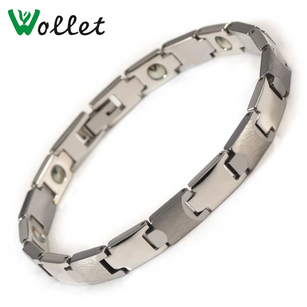 Wollet Jewerly 99.999% Solid Germanium 316L Stainless Steel Tungsten Bracelet For Women Rose Gold Silver Mentallic Color
Wollet Jewerly 99.999% Solid Germanium 316L Stainless Steel Tungsten Bracelet For Women Rose Gold Silver Mentallic Color