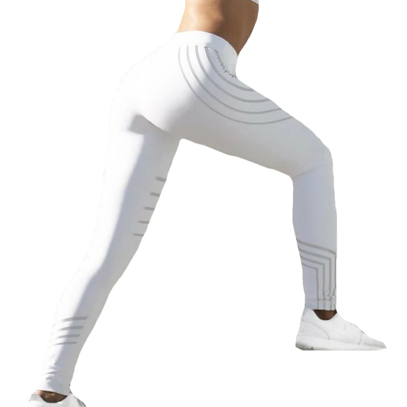 Shiny Fitness Pants Reflective Leggings Glow Dark Night Light Stripes Elasticity Slim Breathable Female
Shiny Fitness Pants Reflective Leggings Glow Dark Night Light Stripes Elasticity Slim Breathable Female