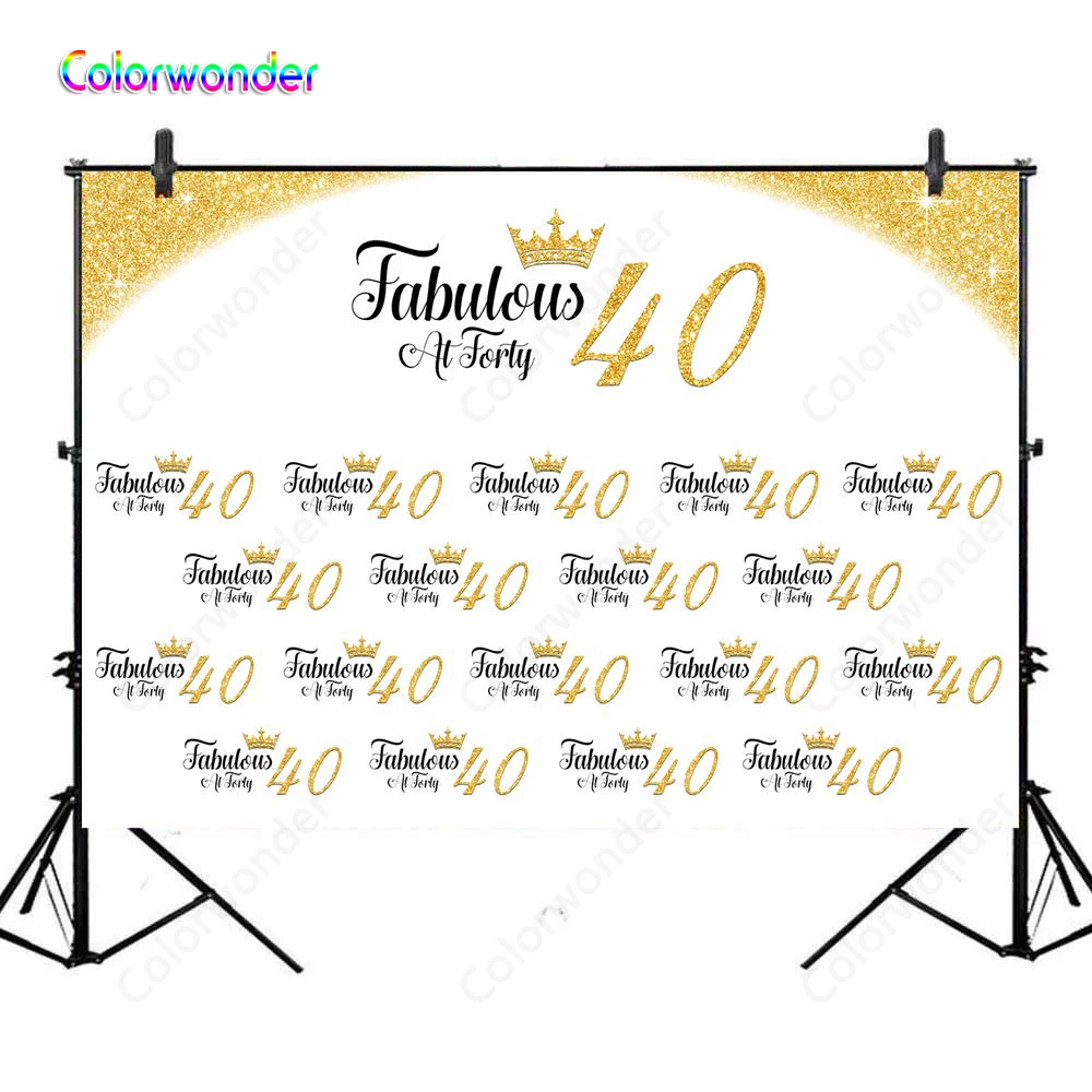 Colorwonder Photo Background Black Words with Glittering Golden Crown 7x5ft Seamless Backdrop with Shiny Powder for 40 Birthday
Colorwonder Photo Background Black Words with Glittering Golden Crown 7x5ft Seamless Backdrop with Shiny Powder for 40 Birthday
