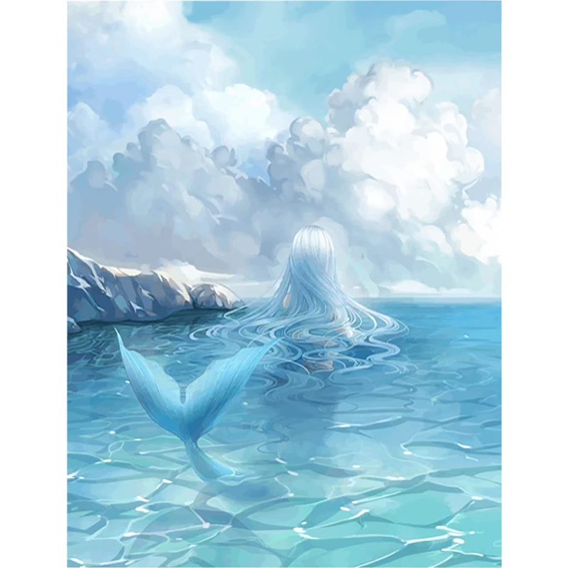 5D DIY Diamond Painting Full Drill Round Diamond Embroidery Cartoon Mermaid Sea Pattern Cross Stitch Stickers Needlework Hobbies
5D DIY Diamond Painting Full Drill Round Diamond Embroidery Cartoon Mermaid Sea Pattern Cross Stitch Stickers Needlework Hobbies