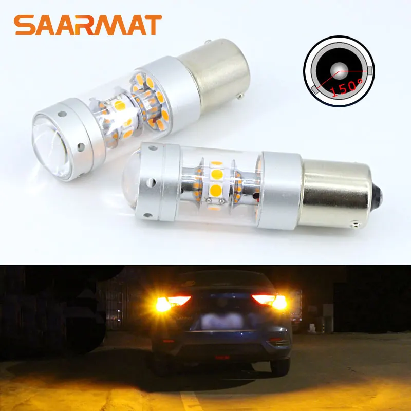 Pair Error Free Amber Yellow 7507 BAU15S PY21W Front or Rear Turn Signal Lights LED Bulbs For BMW 1 2 3 4 5 Series X1 X3 X4 X5
Pair Error Free Amber Yellow 7507 BAU15S PY21W Front or Rear Turn Signal Lights LED Bulbs For BMW 1 2 3 4 5 Series X1 X3 X4 X5