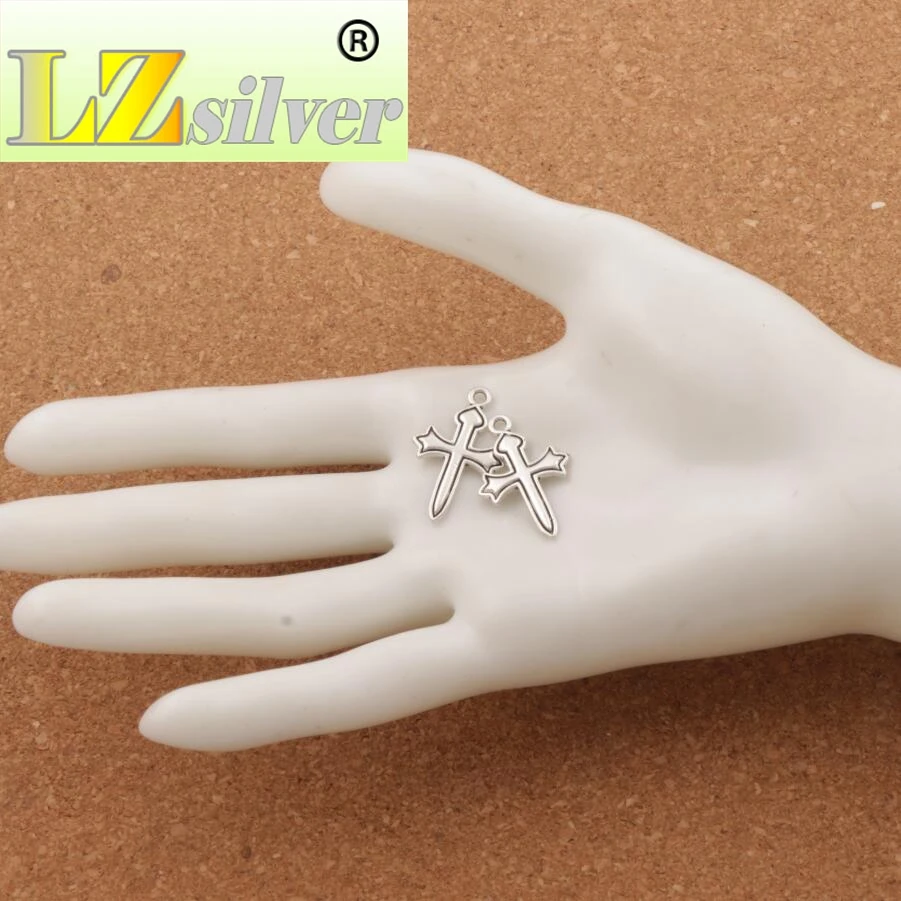 Sword Heart Cross Spacer Charm Beads 16.3x26.1mm 200PCS zinc alloy Pendants Handmade Jewelry DIY L471
Sword Heart Cross Spacer Charm Beads 16.3x26.1mm 200PCS zinc alloy Pendants Handmade Jewelry DIY L471