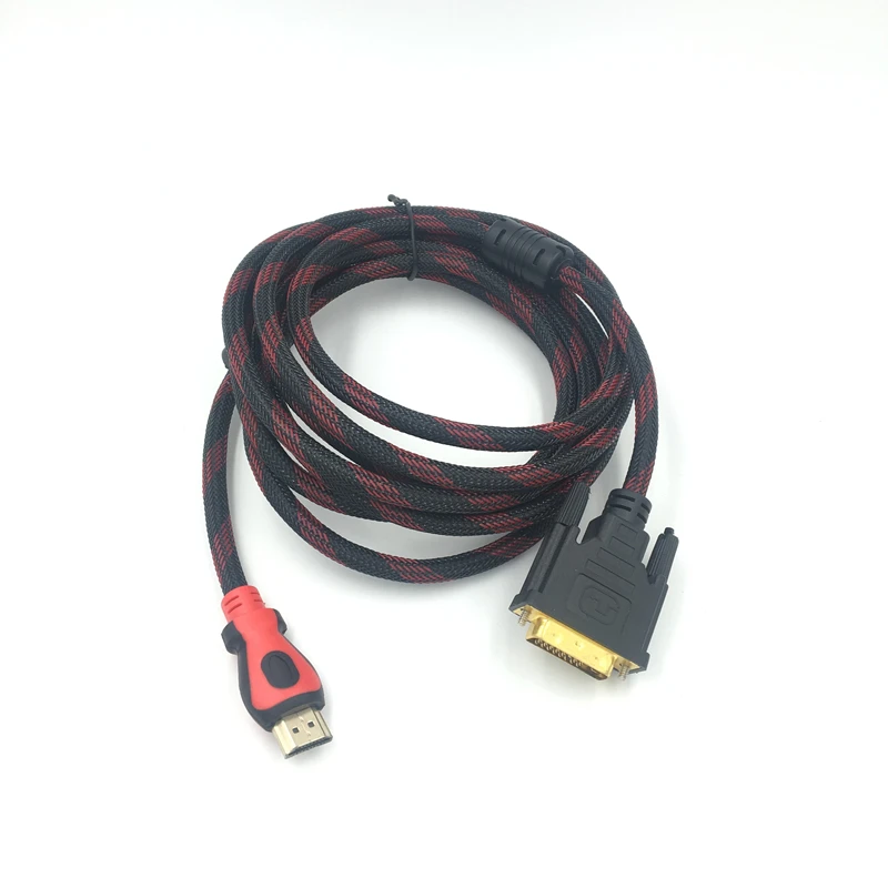 TRUMSOON HDMI to DVI 24+1 Adapter Male Woven Cable 1080P for HDTV PC XBOX Projector | Электроника