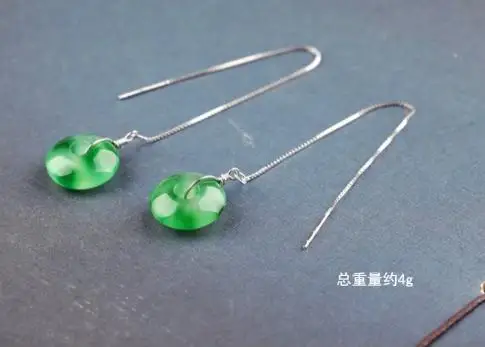 Limited edition natural JADEST Earrings carved double colored doughnut earrings, S925 Tremella hook thread jewelry for girls
Limited edition natural JADEST Earrings carved double colored doughnut earrings, S925 Tremella hook thread jewelry for girls