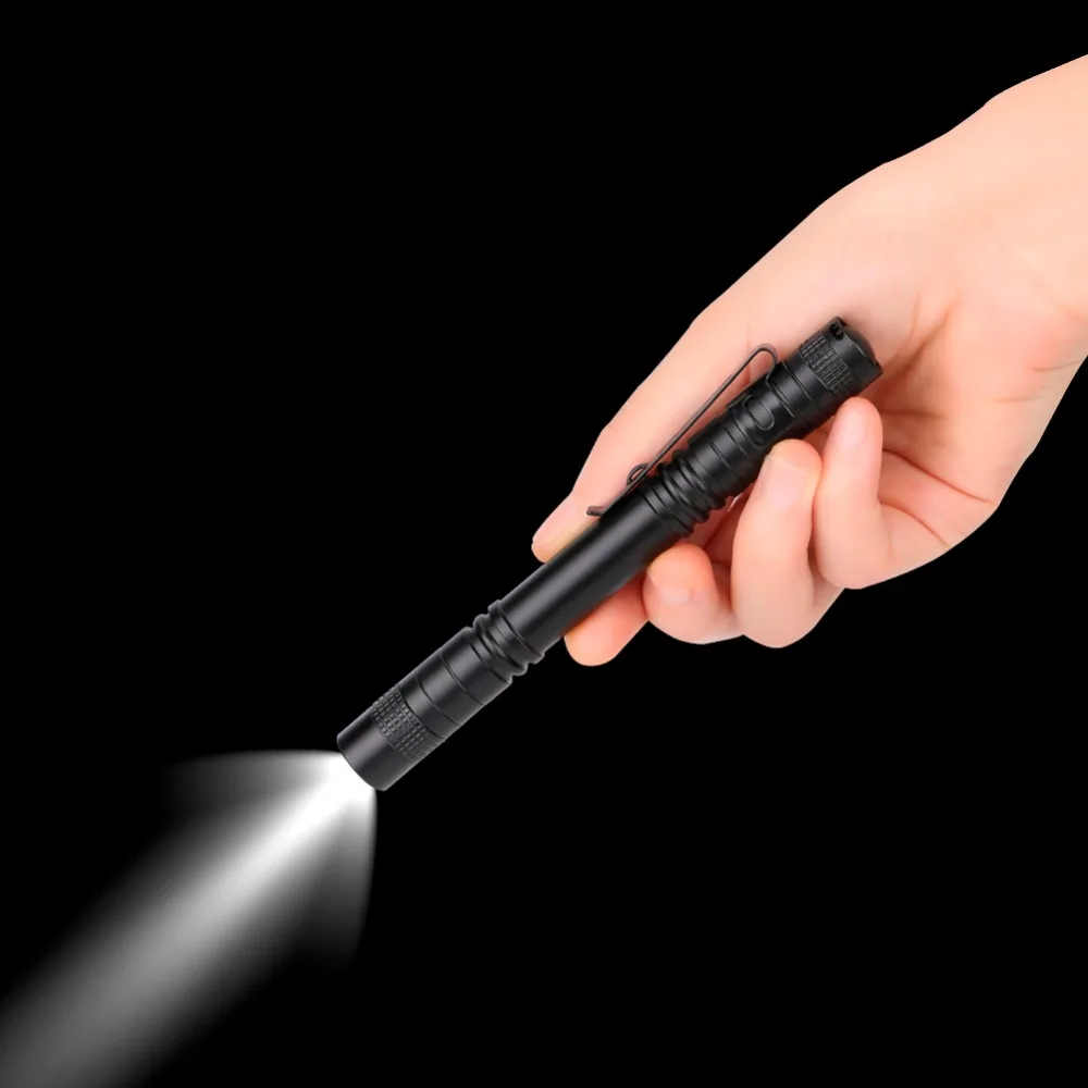 Drop Shipping Pen Light Mini Portable LED Flashlight Tactical Torch XPE-R3 Flash Light 1000LM Hunting Lamp For 2xAAA battery
Drop Shipping Pen Light Mini Portable LED Flashlight Tactical Torch XPE-R3 Flash Light 1000LM Hunting Lamp For 2xAAA battery