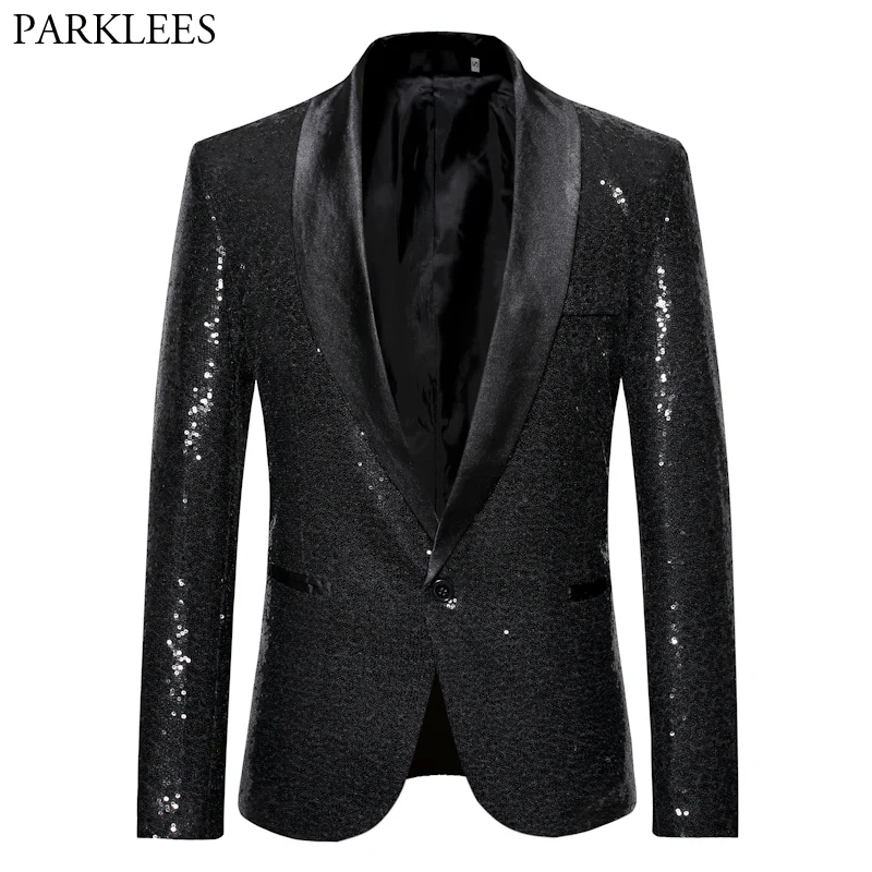 Black Sequin Suit Blazer Men 2019 Fashion Nightclub DJ Singer Performance Sequins Blazer Jacket Men Shawl Lapel Tuxedo Blazers
Black Sequin Suit Blazer Men 2019 Fashion Nightclub DJ Singer Performance Sequins Blazer Jacket Men Shawl Lapel Tuxedo Blazers