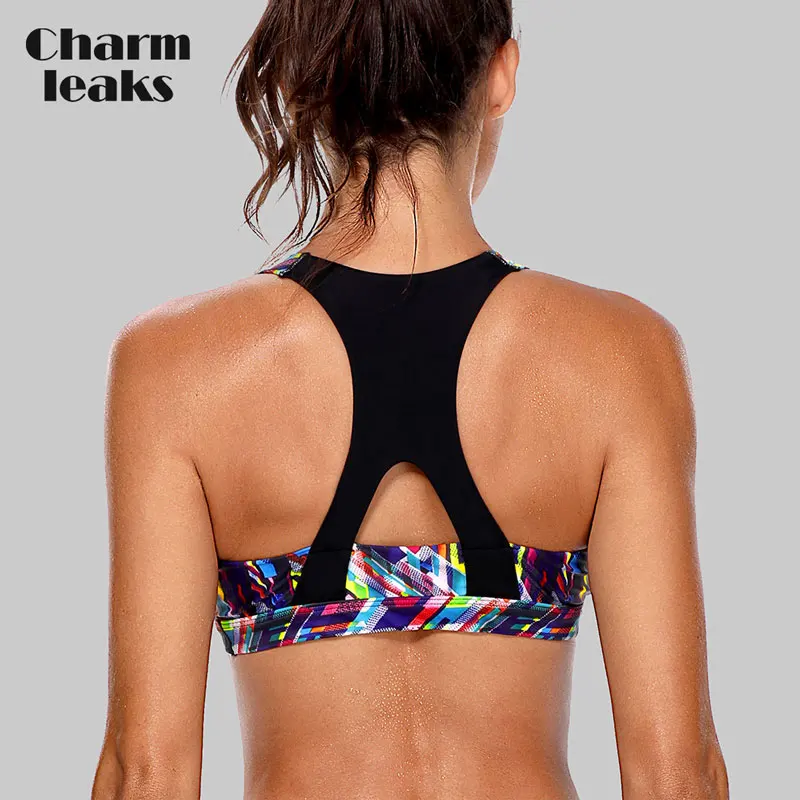 Charmleaks Women's Mid Impact Sports Bra Padded Support Yoga Bra Breathable Running Workout Racerback Sports Top
Charmleaks Women's Mid Impact Sports Bra Padded Support Yoga Bra Breathable Running Workout Racerback Sports Top