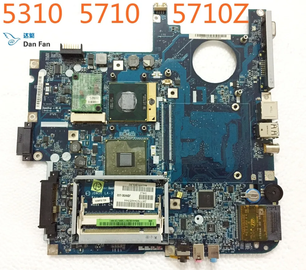JDW50 LA-3771P For ACER 5310 5710 5710Z Laptop Motherboard MBAH302001 Mainboard 100%tested fully work
JDW50 LA-3771P For ACER 5310 5710 5710Z Laptop Motherboard MBAH302001 Mainboard 100%tested fully work