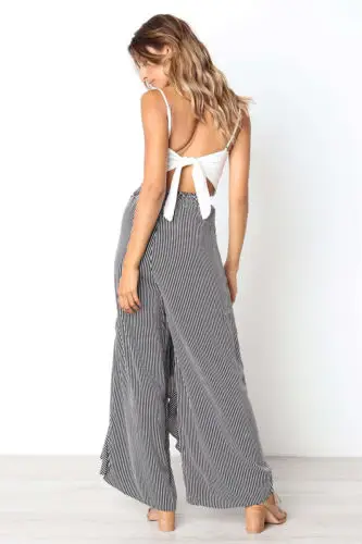 Summer Striped Bow Tie Women Pants High Waist Ruffle Wide Leg Long Pants Loose Ruffles Trousers Stylish
Summer Striped Bow Tie Women Pants High Waist Ruffle Wide Leg Long Pants Loose Ruffles Trousers Stylish