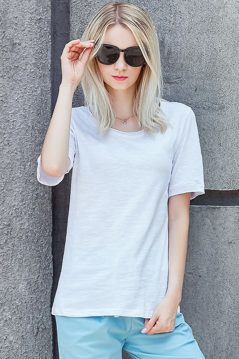 Summer Women shirt Harajuku solid cotton shirt 2020 fashion plus size T-shirt summer round neck casual T-shirt women clothing
Summer Women shirt Harajuku solid cotton shirt 2020 fashion plus size T-shirt summer round neck casual T-shirt women clothing