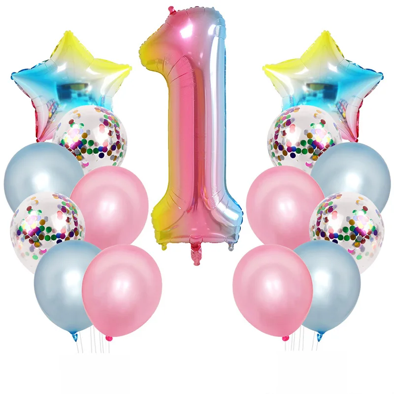 8-Season Gradually discolored 1st Birthday Balloon Rainbow Unicorn Baby Shower Globos Unicorn Wedding Birthday Party Decoration
8-Season Gradually discolored 1st Birthday Balloon Rainbow Unicorn Baby Shower Globos Unicorn Wedding Birthday Party Decoration