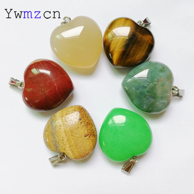 Fashion good 30MM natural stone heart pendants Necklace for Jewelry making charms mixed accessories 6PCS free shipping
Fashion good 30MM natural stone heart pendants Necklace for Jewelry making charms mixed accessories 6PCS free shipping