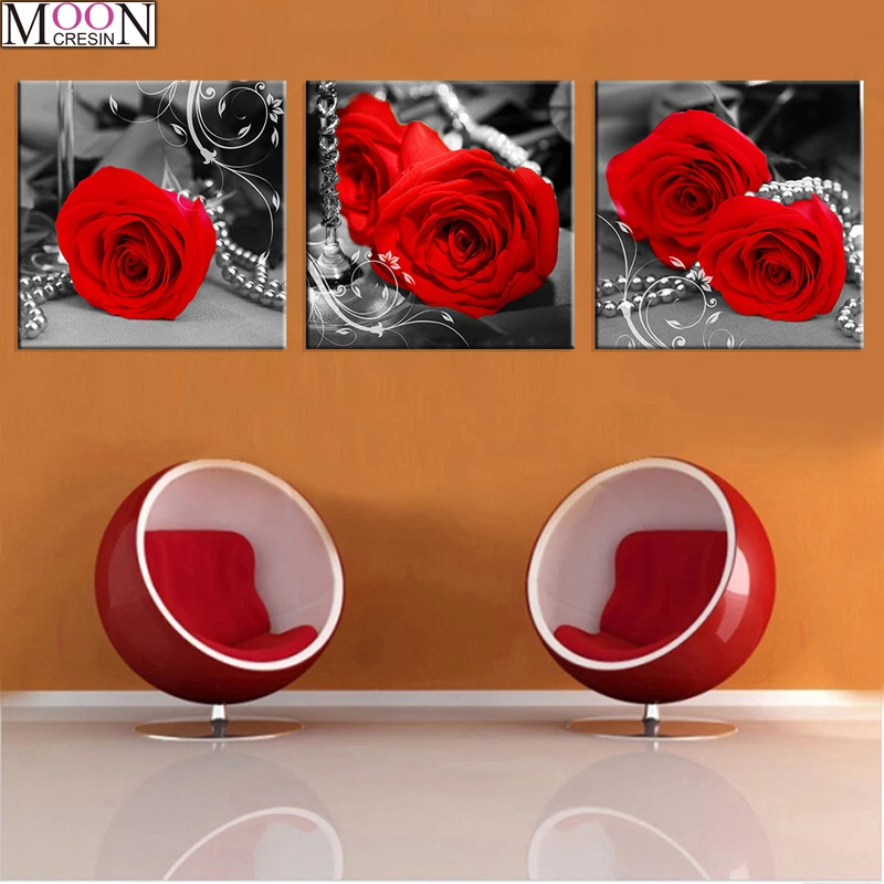 Triptych DIY Diamond Painting Cross Stitch Red Rose White Diamond Mosaic Full Square Drill DIY Diamond Embroider Decoration Kits
Triptych DIY Diamond Painting Cross Stitch Red Rose White Diamond Mosaic Full Square Drill DIY Diamond Embroider Decoration Kits