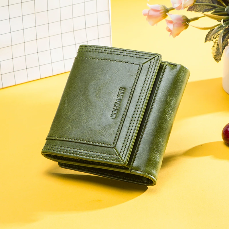 Contact's Lady Short Women Wallets Genuine Leather Coin Purse Card Holder Small Purses Female Wallet Carteira High Quality
Contact's Lady Short Women Wallets Genuine Leather Coin Purse Card Holder Small Purses Female Wallet Carteira High Quality