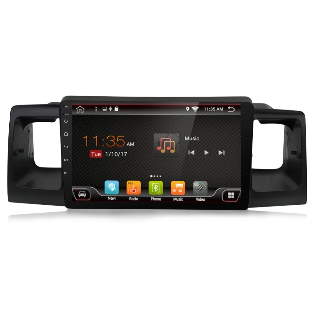 Quad Core10.2 "Android6.0 dvd плеер автомобиля для Toyota Corolla EX Fortuner 2003 2016 gps navi головного