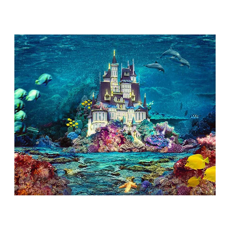 5D DIY full Square Diamond drawing Cross stitch Underwater Castle Rhinestone Diamond Embroidery Mosaic Decor WZ
5D DIY full Square Diamond drawing Cross stitch Underwater Castle Rhinestone Diamond Embroidery Mosaic Decor WZ