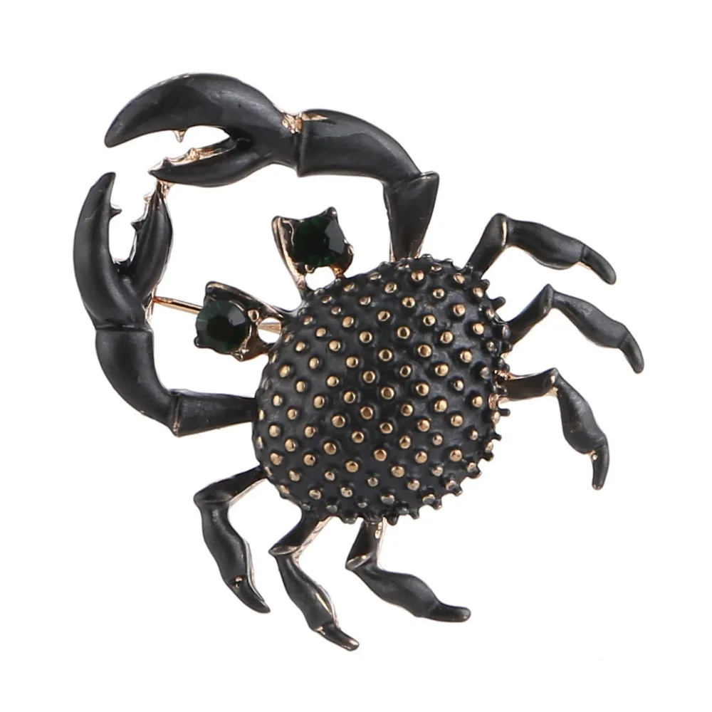 Exquisite new design gold metal vivid black enamel crab charm pin brooch fashion badge ornament jewelry accessories 3pcs lot
Exquisite new design gold metal vivid black enamel crab charm pin brooch fashion badge ornament jewelry accessories 3pcs lot