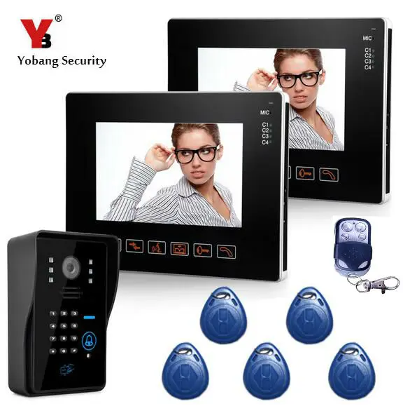 Yobang Security 9" TFT LCD Screen Video Door Phone With RFID Access Door Camera 16 Kinds Of Doorbell Rings Door Intercom
Yobang Security 9" TFT LCD Screen Video Door Phone With RFID Access Door Camera 16 Kinds Of Doorbell Rings Door Intercom