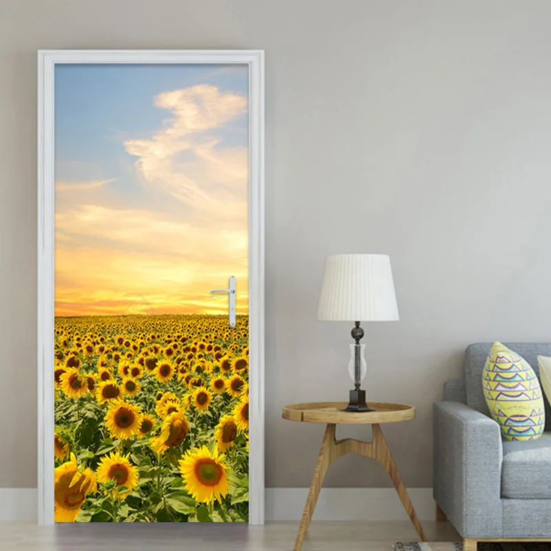 Pastoral Golden Sunflower Plant Door Sticker Living Room Bedroom Home Decor Wallpaper PVC Waterproof Door Decals Vinyl 3D Murals
Pastoral Golden Sunflower Plant Door Sticker Living Room Bedroom Home Decor Wallpaper PVC Waterproof Door Decals Vinyl 3D Murals