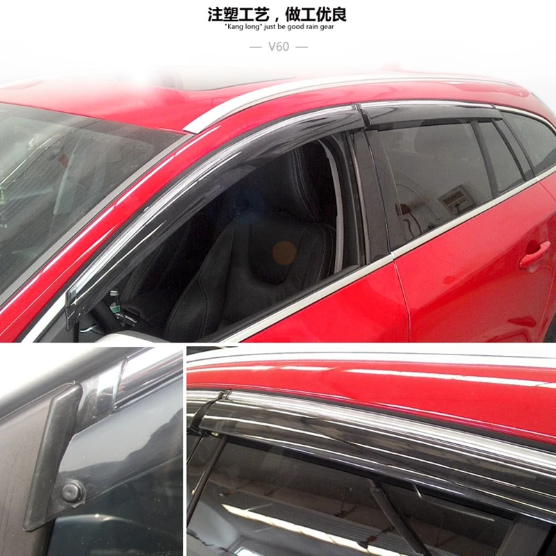 For VOLVO XC60 XC90 S60 S80 V60 2014-2016 Window Visor Vent Shades Sun Rain Deflector Guard Awnings Car Styling Accessories 4pcs
For VOLVO XC60 XC90 S60 S80 V60 2014-2016 Window Visor Vent Shades Sun Rain Deflector Guard Awnings Car Styling Accessories 4pcs