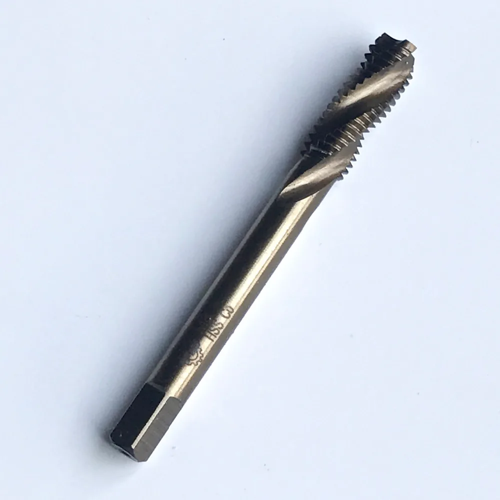 Free shipping of high quality HSS M35 Co 5% Full CNC grinded 2pcs Machine sprial flute Taps Screw Taps M8*1.25 for SS workpiece
Free shipping of high quality HSS M35 Co 5% Full CNC grinded 2pcs Machine sprial flute Taps Screw Taps M8*1.25 for SS workpiece